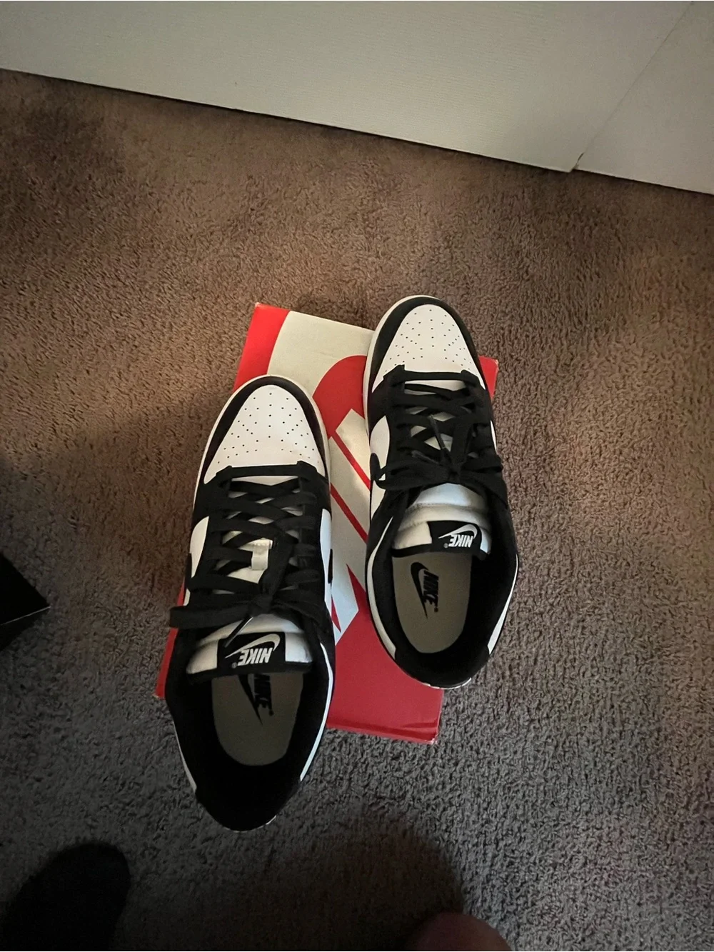 Nike Men’s Black and White Low-Top Sneakers